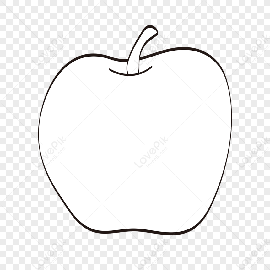 яблоко клипарт черно белый векторный материал,черный,векторная линия png, яблоко вектор png, белый png, вектор png