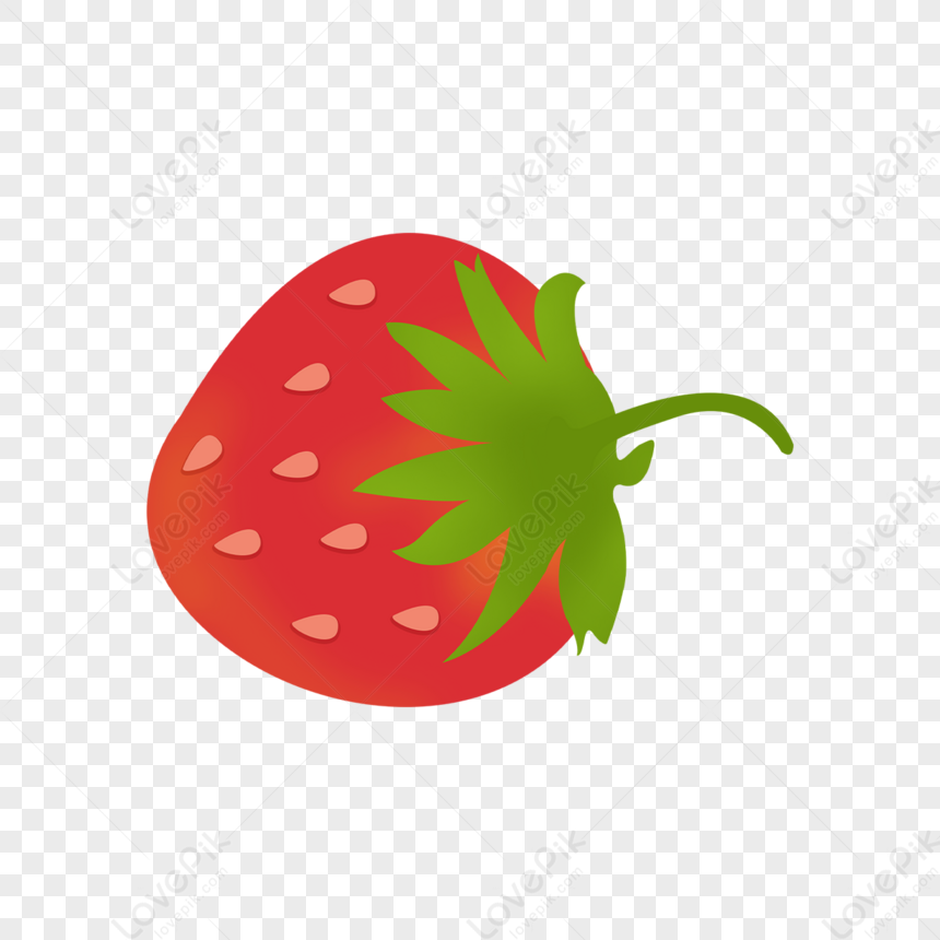 Cartoon Strawberry Clipart Elements,whole,attractive,setting PNG ...