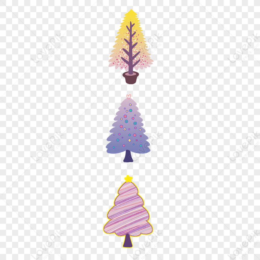 Arbre De Noël Moderne Et Ampoule PNG , Décoration, Noël, Moderne