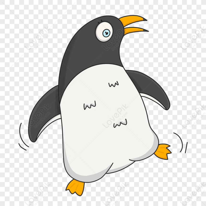 Pinguin Clipart Pinguin Tritt überrascht Zurück,cartoon-pinguine PNG-Bilder  & Vektoren und PSD Datei zum kostenlosen Download - Lovepik 380223885