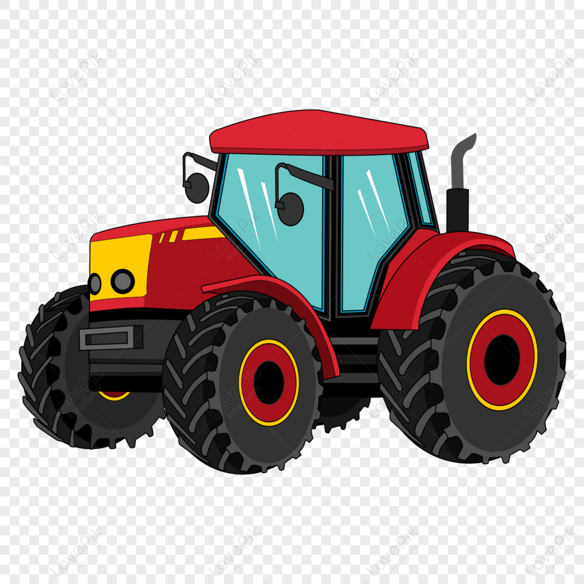 imágenes prediseñadas de tractor para niños