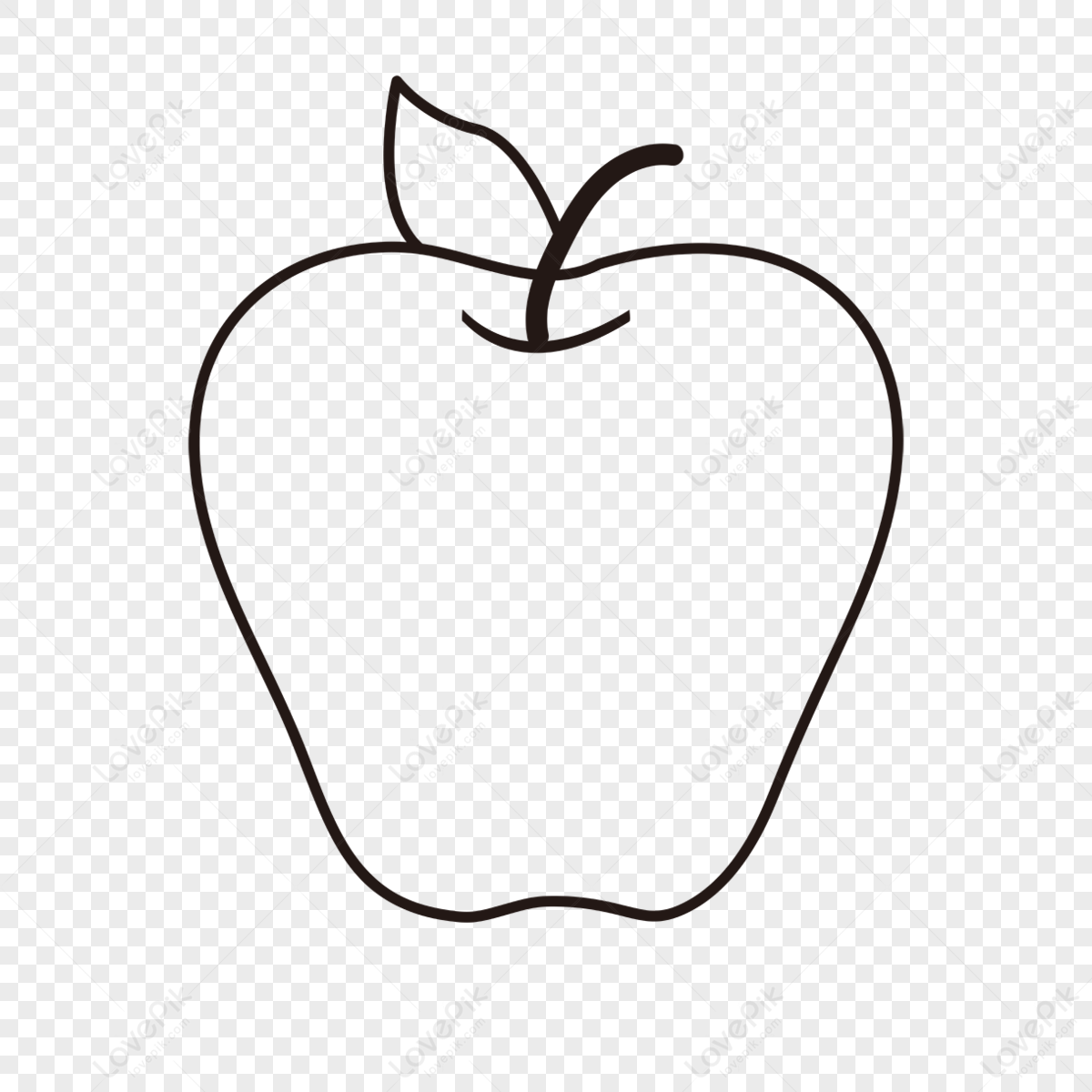 Apple Drawing - How To Draw An Apple Step By Step