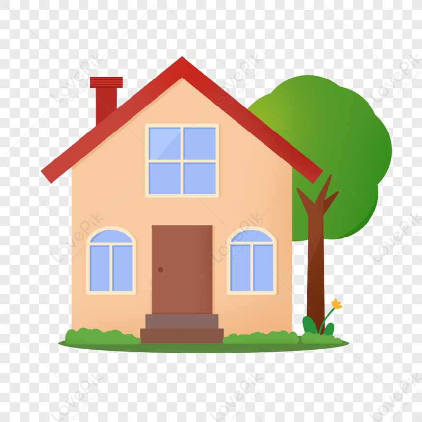 Smart And Cute Home Clipart,dexterous,grass,steps PNG Transparent ...