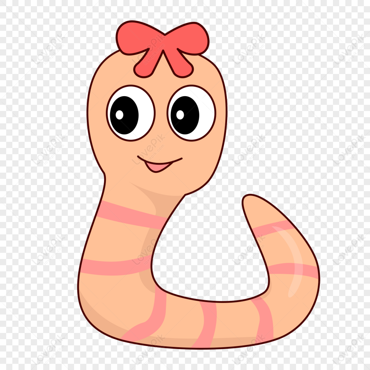 Cute Worm PNG Images With Transparent Background