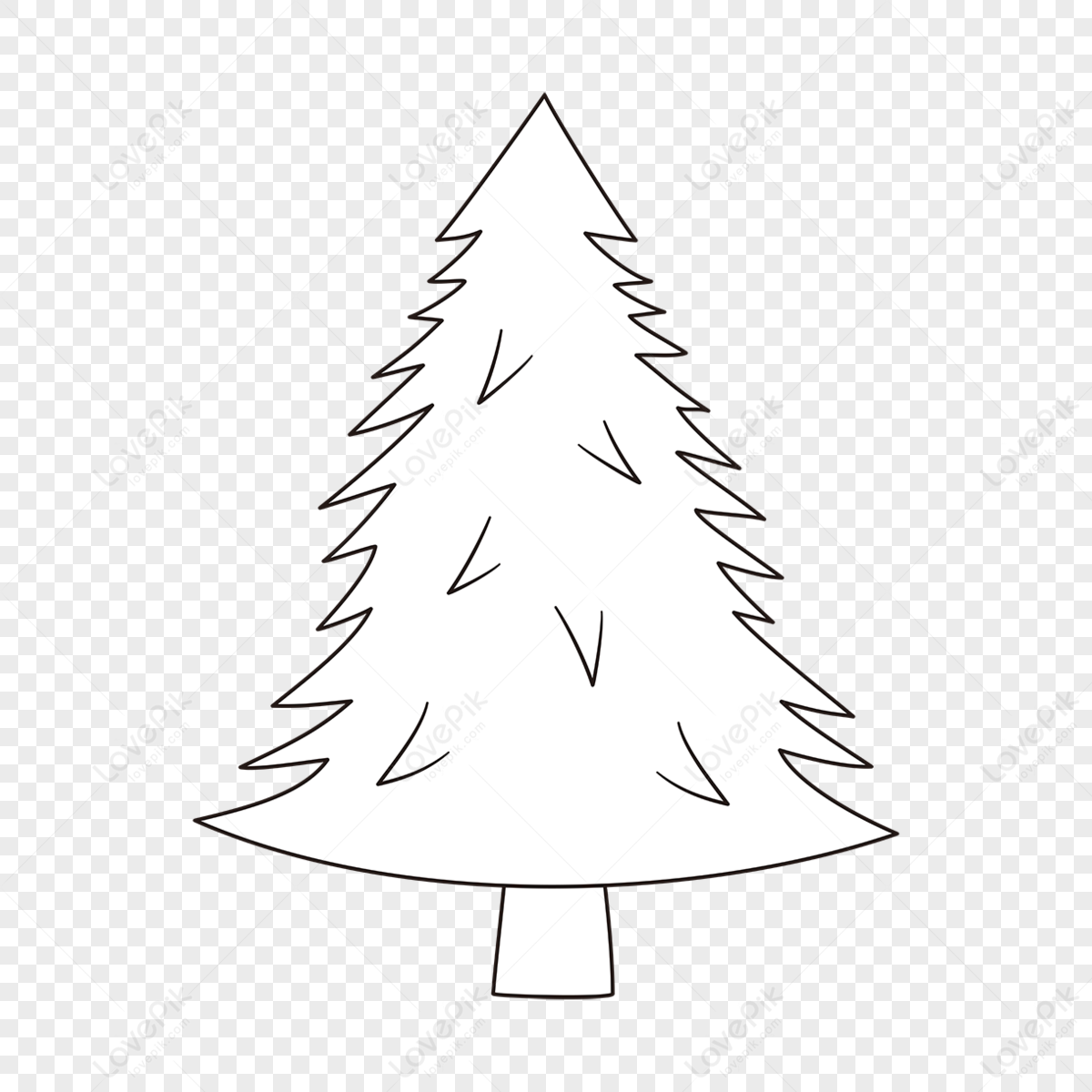 tree-clipart-black-and-white-cute-simple-black-and-white-tree-vector