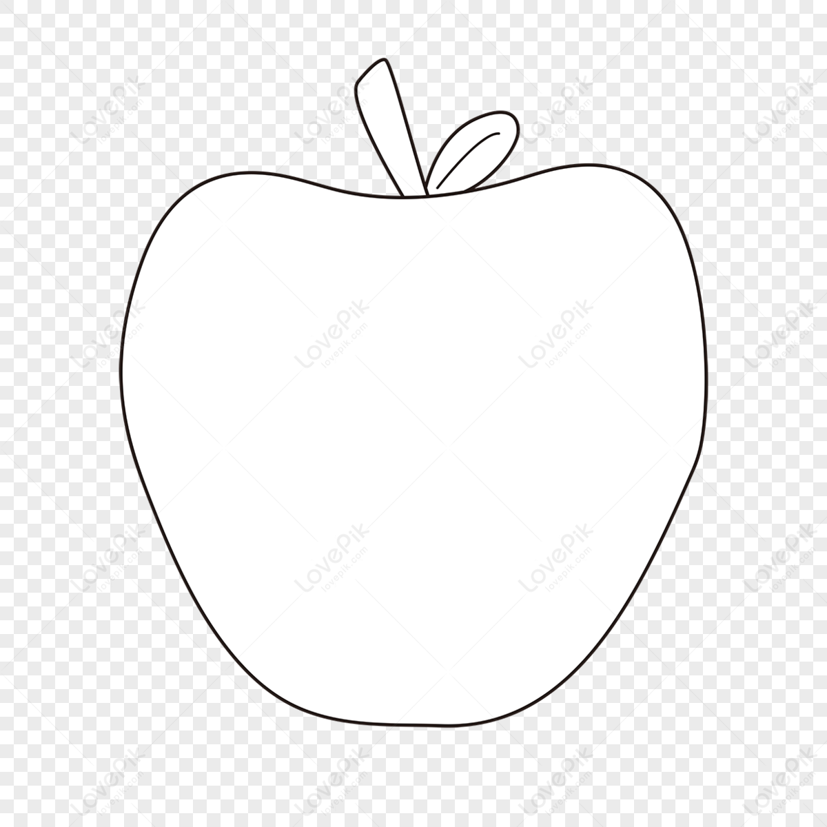 Vector Fruit Material Black And White Apple Clipart Apple Clipart Black ...