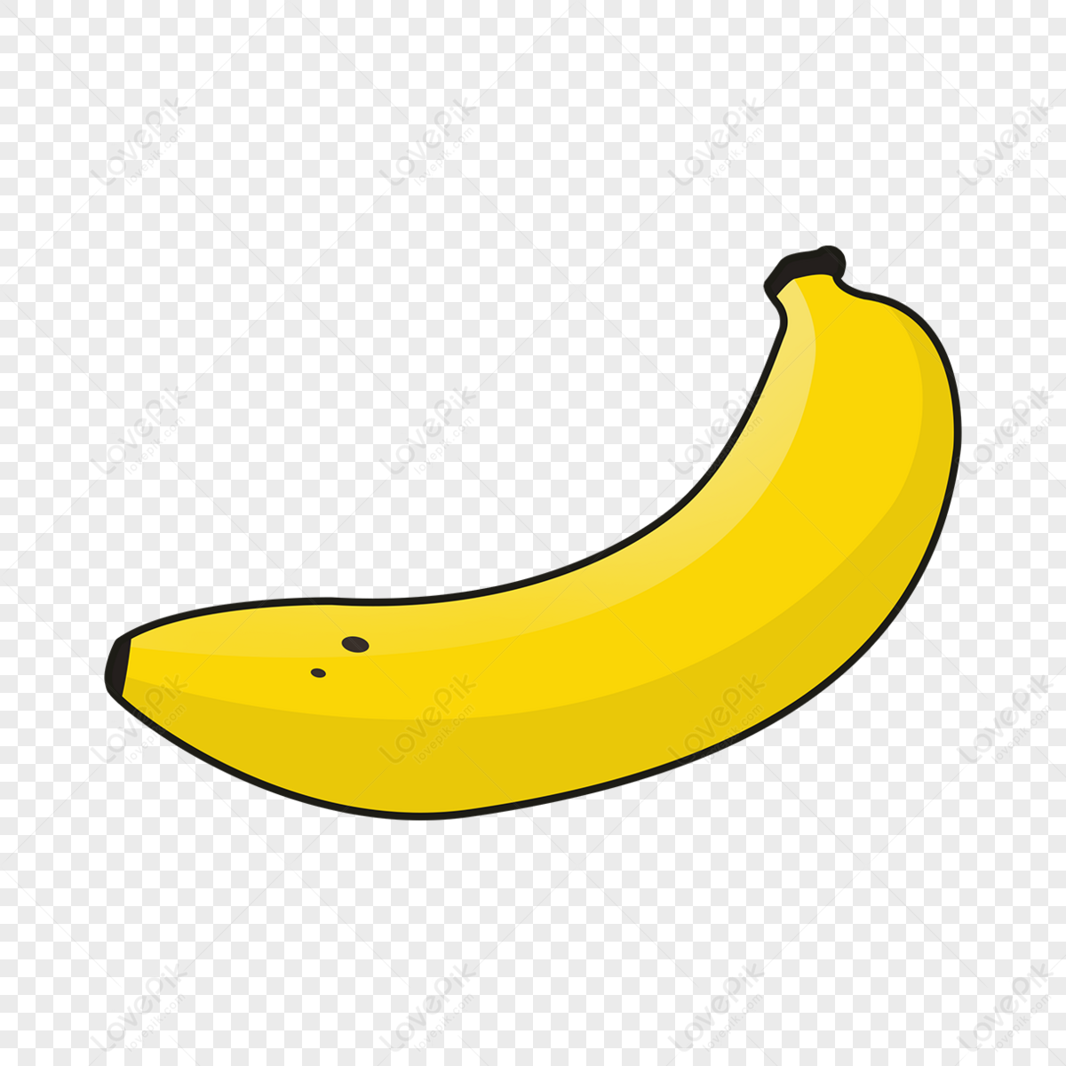 Yellow Banana Clipart Elements,fruit,cartoon,crops PNG Transparent ...