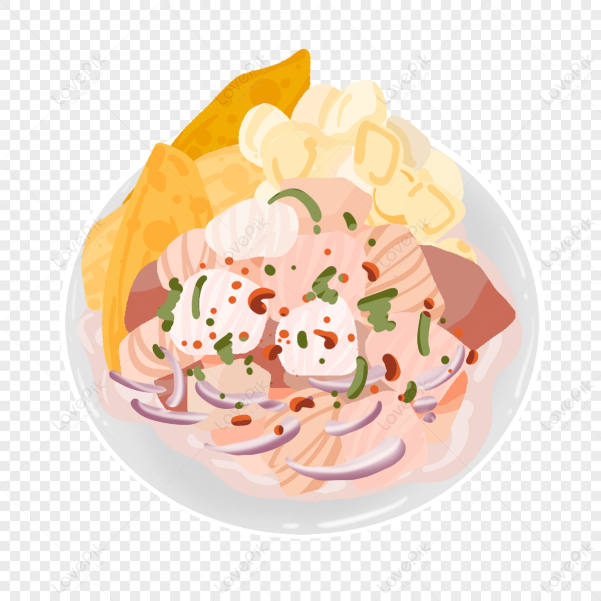 A must-have for Peruvian ceviche dinners,onion,salted fish png transparent background