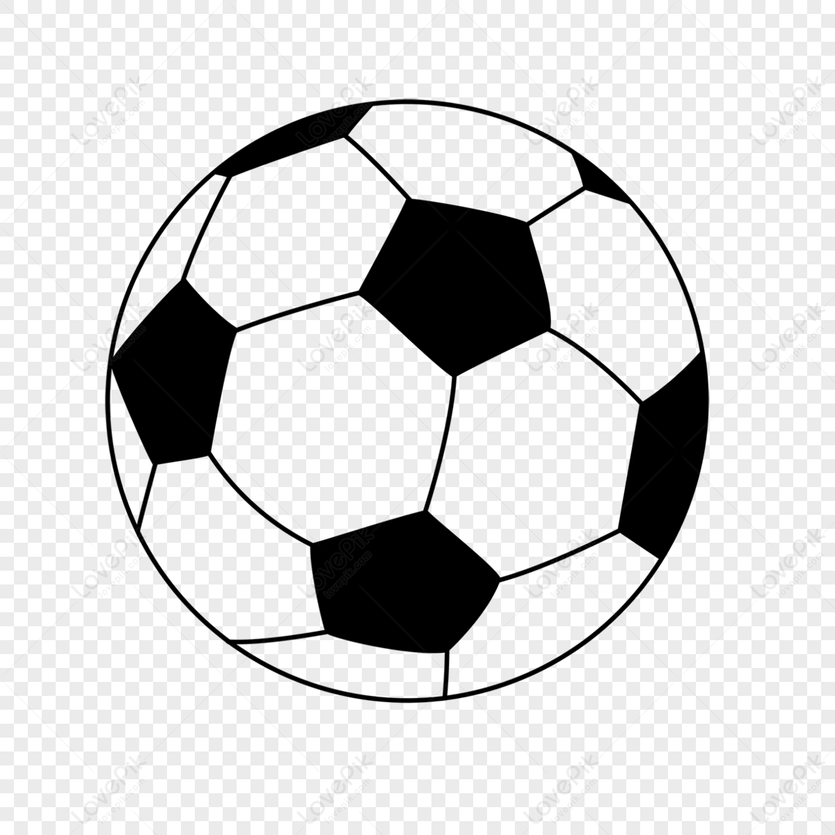 Black Round Cartoon Football Clipart Black And White,physical Education ...