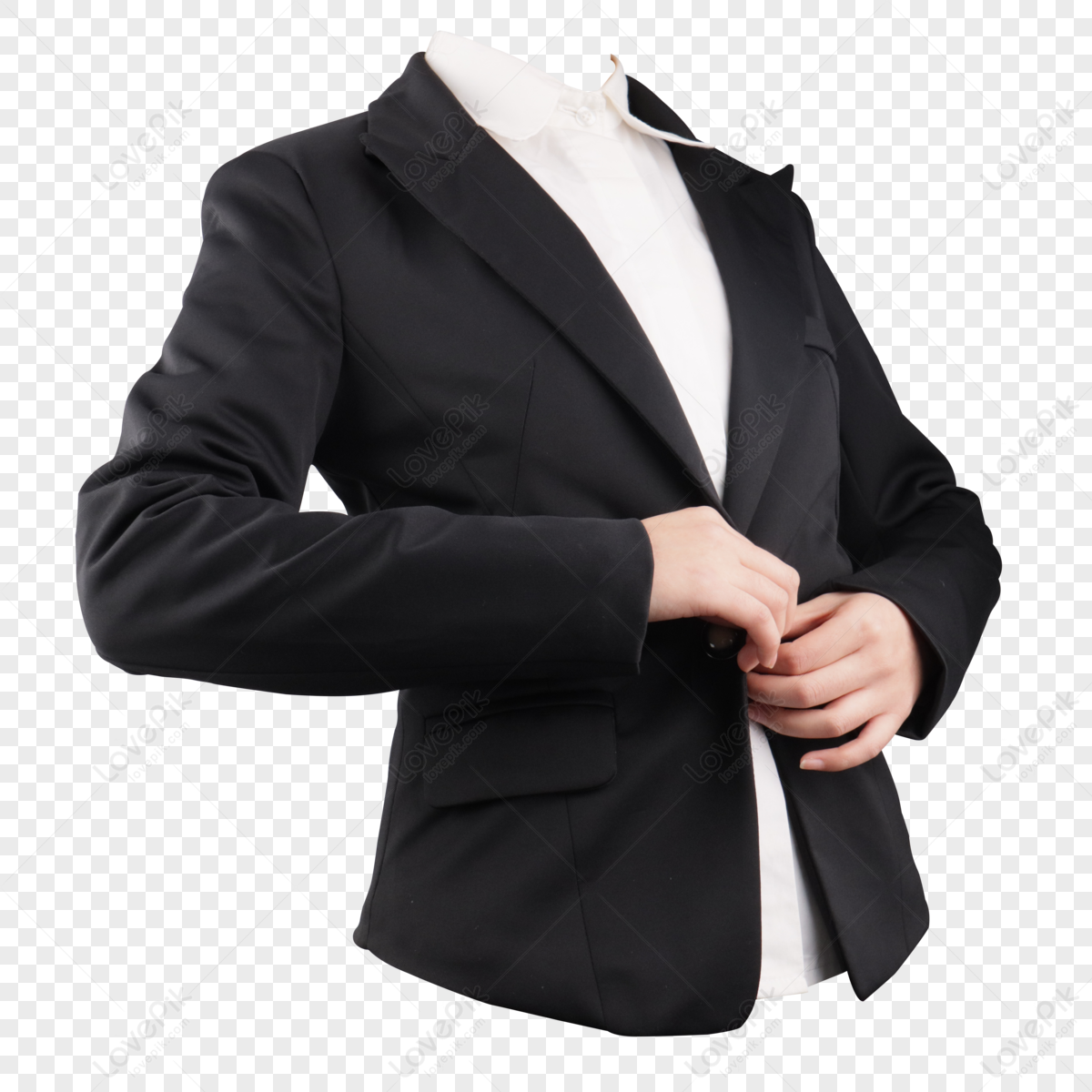 Black suit jacket finishing,business attire,cloth,business suit png transparent image