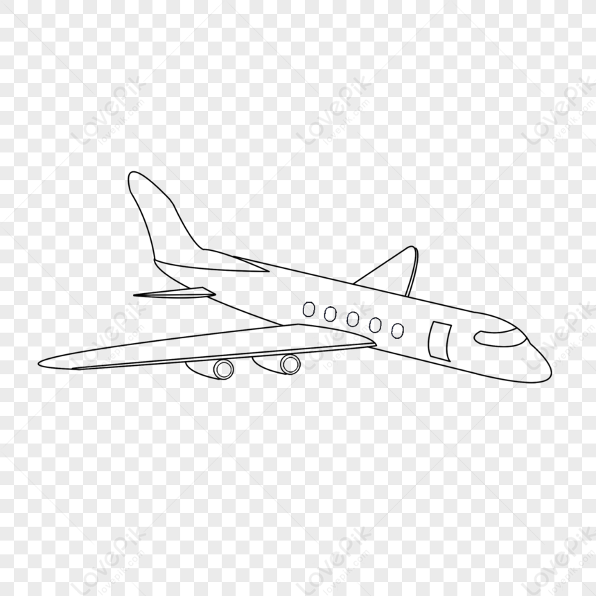 Airplane travel vector icon illustration transportation outline. Aircraft  symbol and fly plane transport isolated white line thin 10903664 Vector Art  at Vecteezy