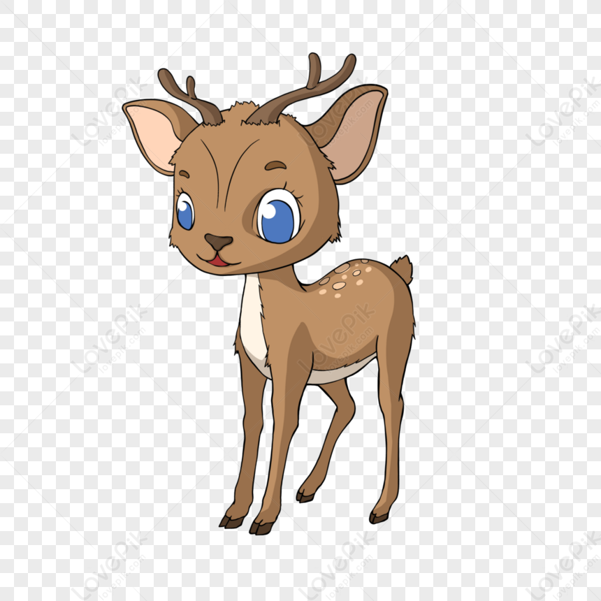 Cartoon Style Big Eyed Fawn Clipart,big-eyed,woodland PNG Hd ...