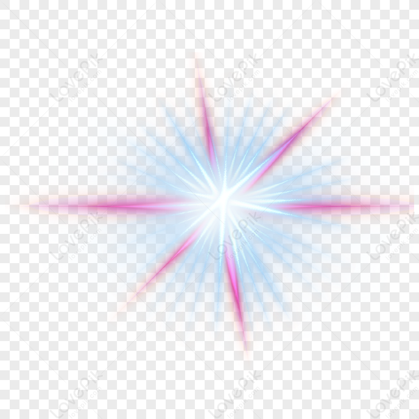 Cross Flash Blue And Red Radiation Effect,overlapping,blue Flashing PNG ...