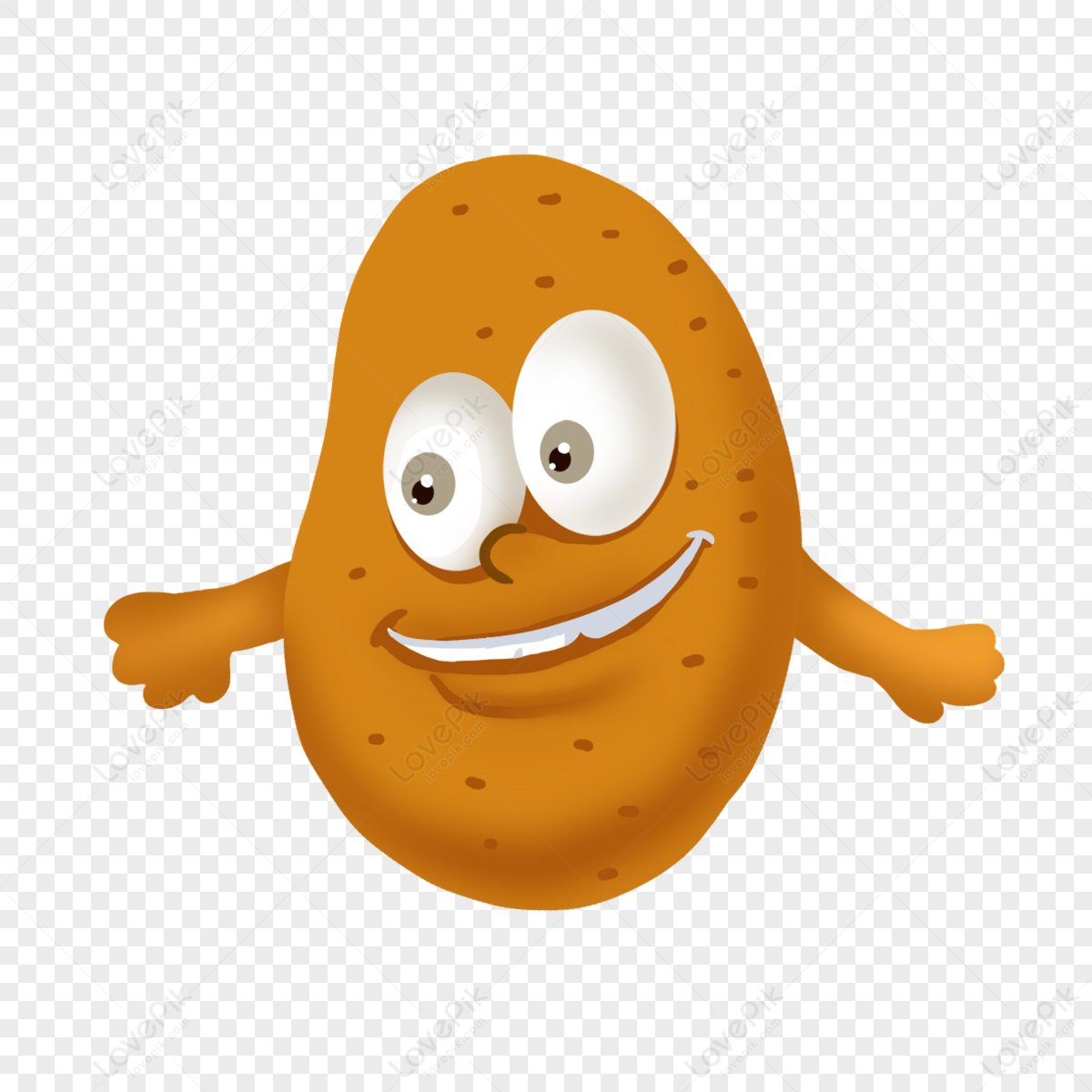 Cute Potatoes PNG Transparent Images Free Download, Vector Files
