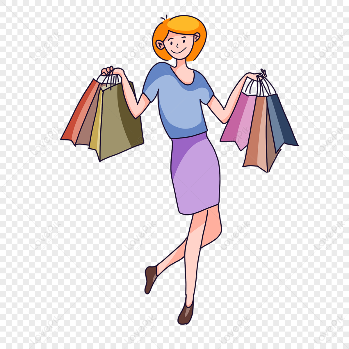 Cute Shopping Clipart Png Images With Transparent Background 