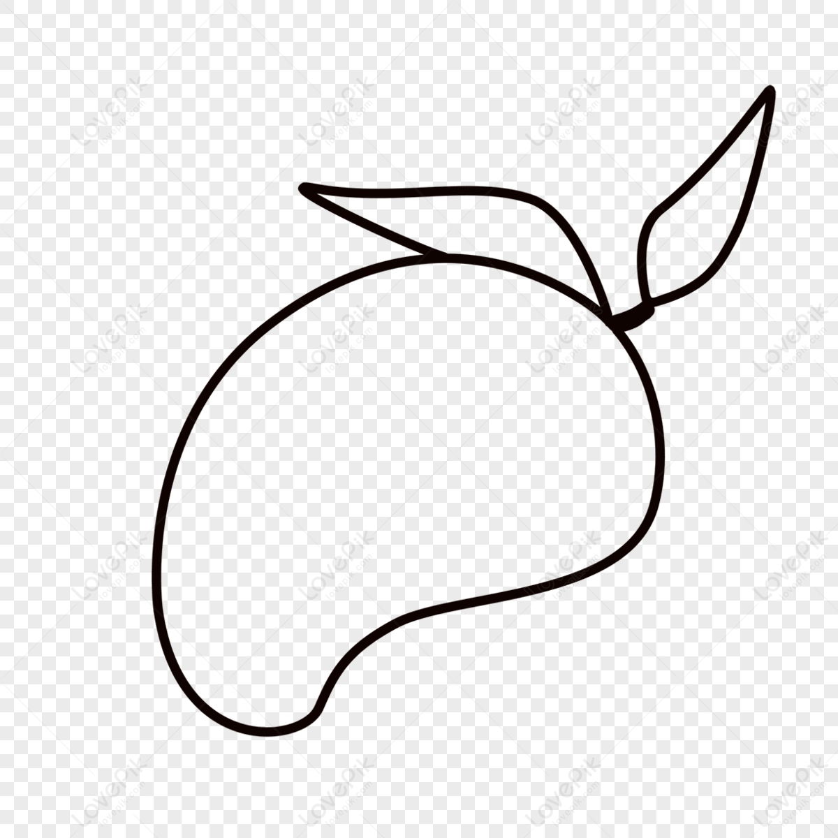 Fresh <b>mango</b> clipart black and white,<b>mango</b> <b>drawing</b>,<b>mango</b> sketch png image. 