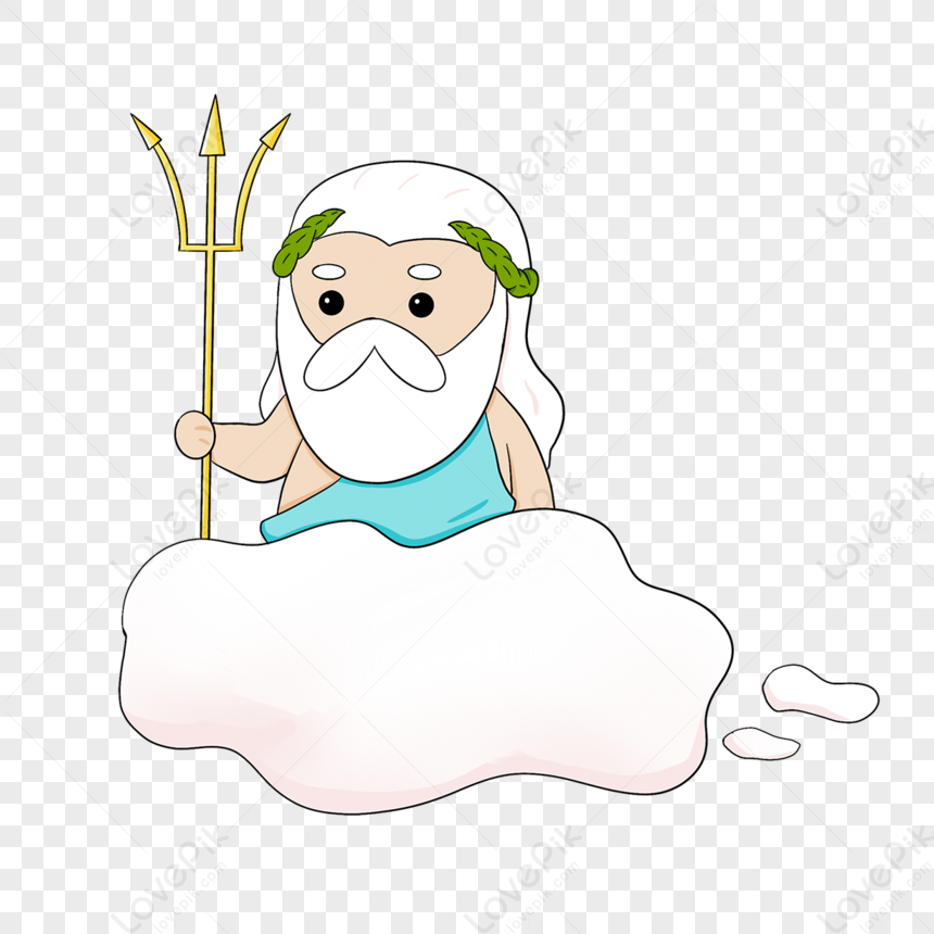 Grey Haired Zeus Clip Art,god,gods,cloud PNG Image Free Download And ...