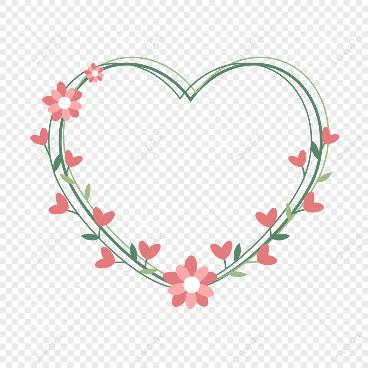 Heart Composed Of Flowers PNG Images With Transparent Background | Free ...