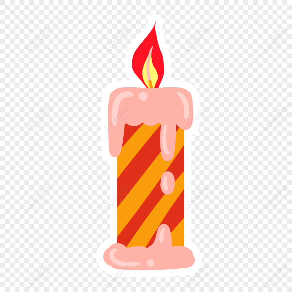 Candle Sticker PNG Images With Transparent Background | Free Download ...