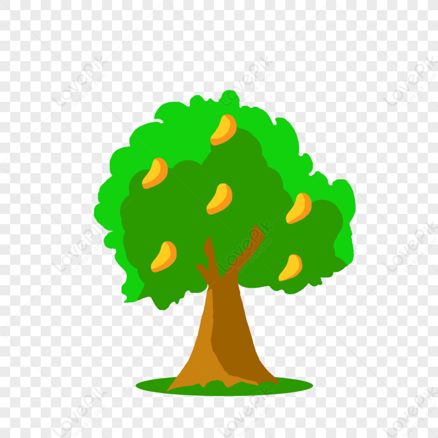 Mini Mango Tree Clip Art,fresh,yellow,mangifera Indica PNG White ...