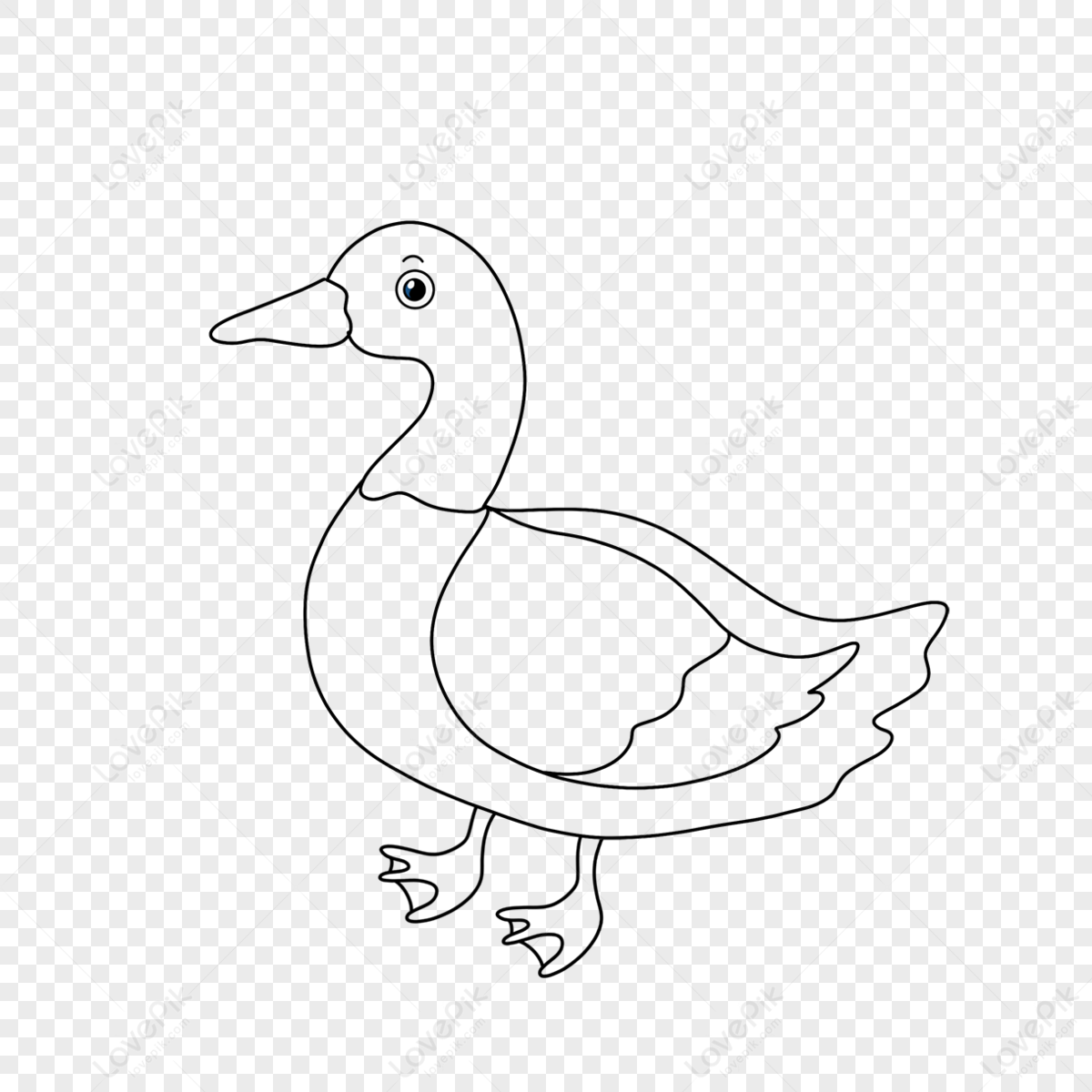 Easy Duck drawing | Duck in a Lake drawing | Art of Kala - YouTube