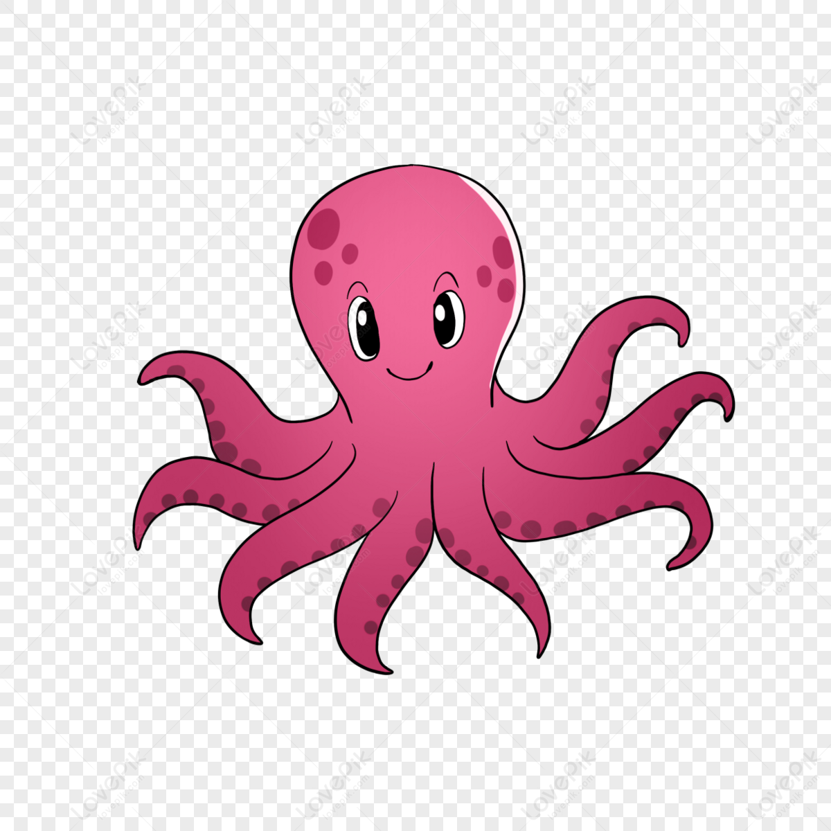 Pink Ocean Octopus Clip Art,tentacle,cartoon Octopus,cartoon PNG Image ...