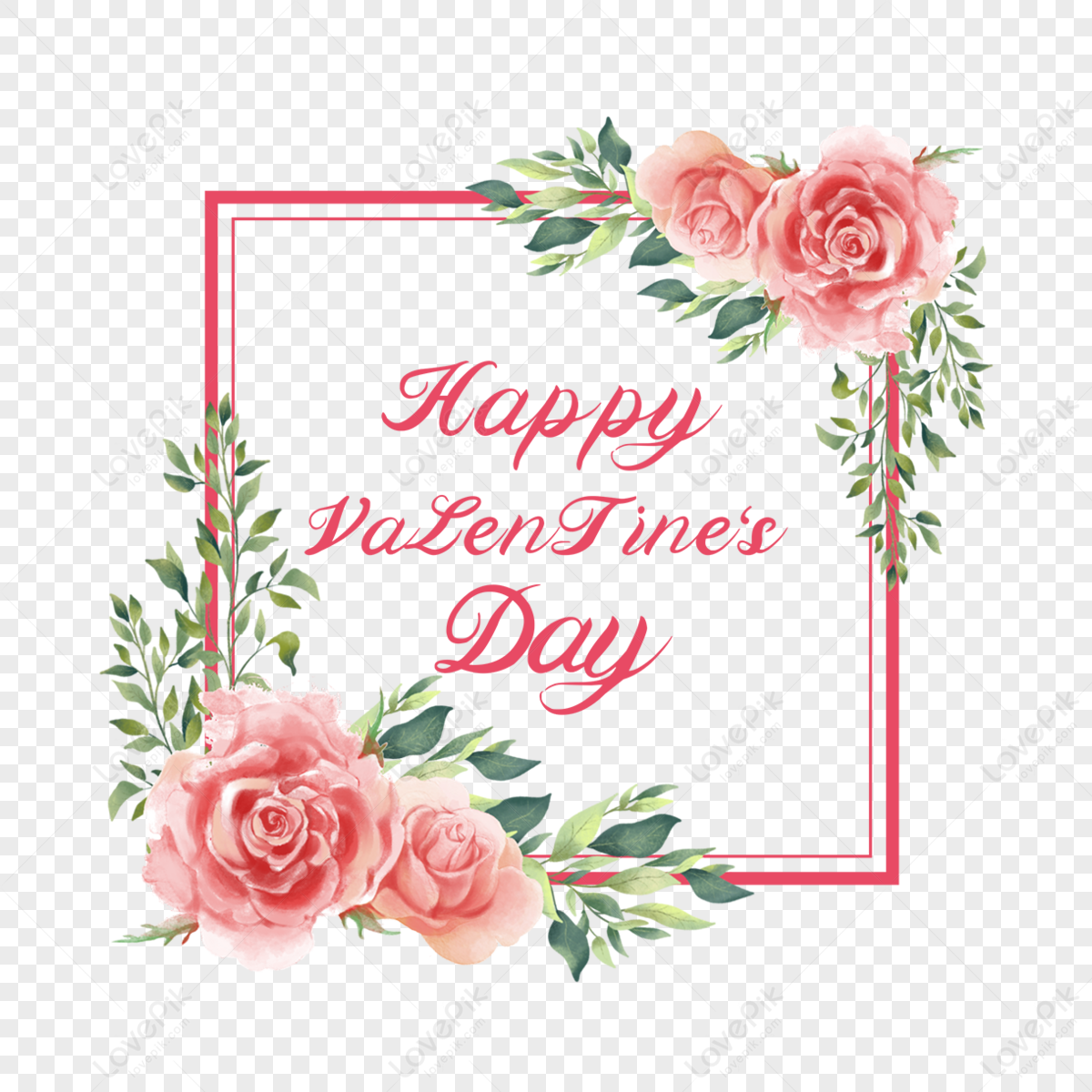 Valentine Love Frame Background 16583179 PNG