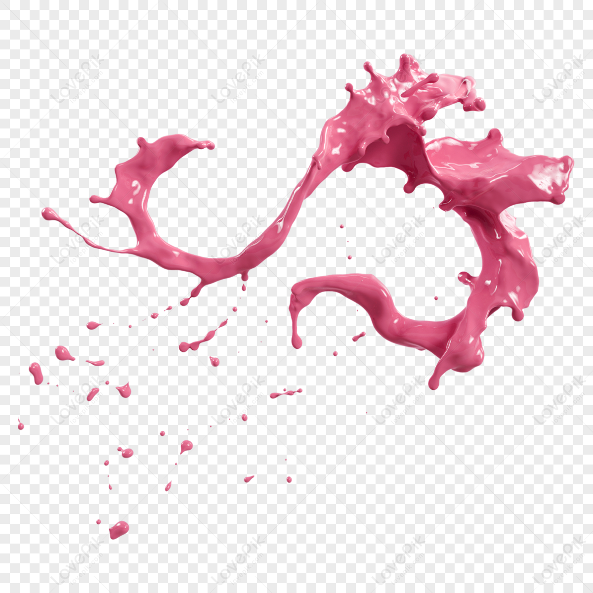 Pink Splash PNG Images With Transparent Background