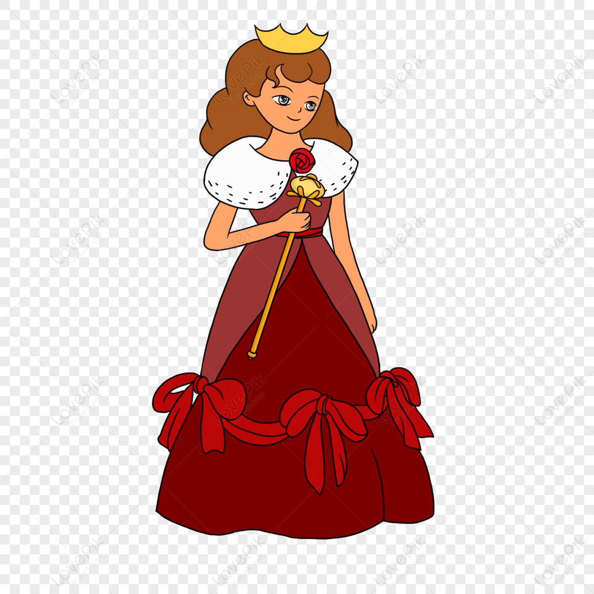 Queen Holding A King Bar Clip Art,king Rod,the Red Queen PNG Free ...