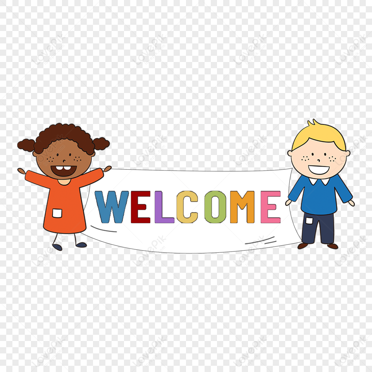 Simple Welcome Clipart,greeting,flashcard,adoration PNG Picture And ...