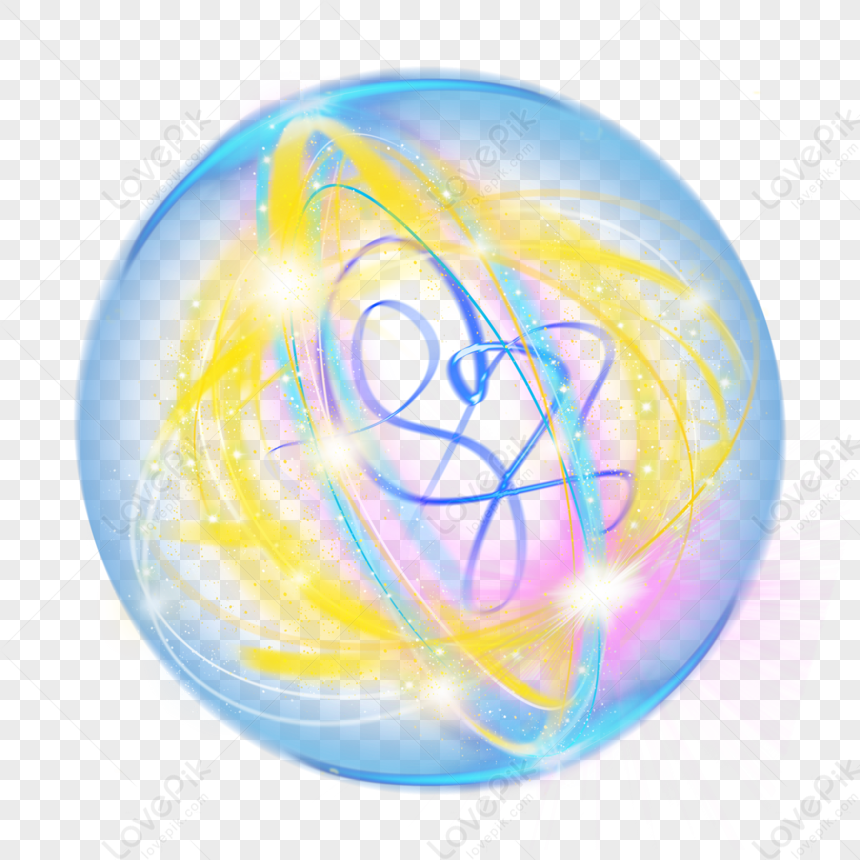 Sphere Atom Light Effect Border,gradient,line,effects PNG Image Free ...