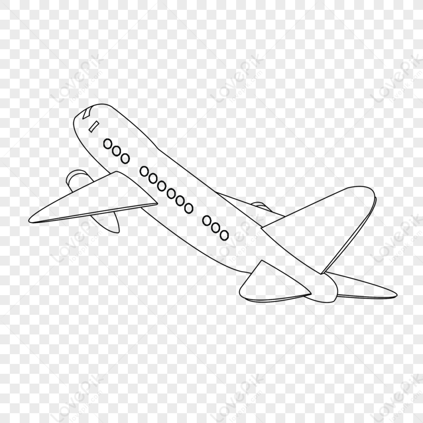 Technology Airplane Clipart Black And White,traffic,aircraft Free PNG ...