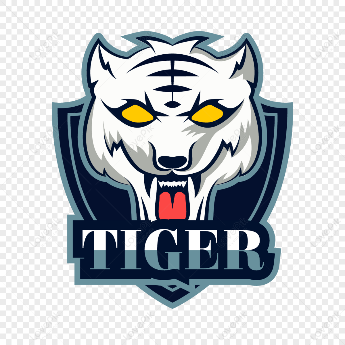 Blue Tiger Outline Stickers for Sale | Redbubble