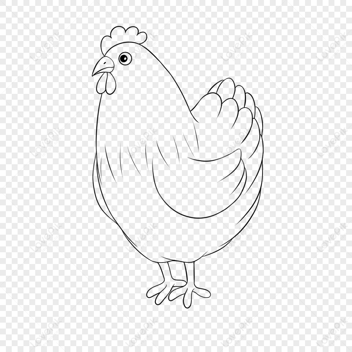 How to draw a cartoon hen | Step by step Drawing tutorials