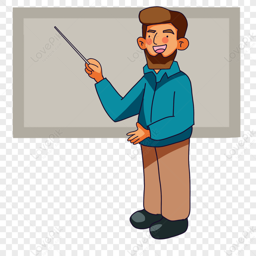 Cute Teacher Clipart,identity,moustache PNG Transparent And Clipart ...