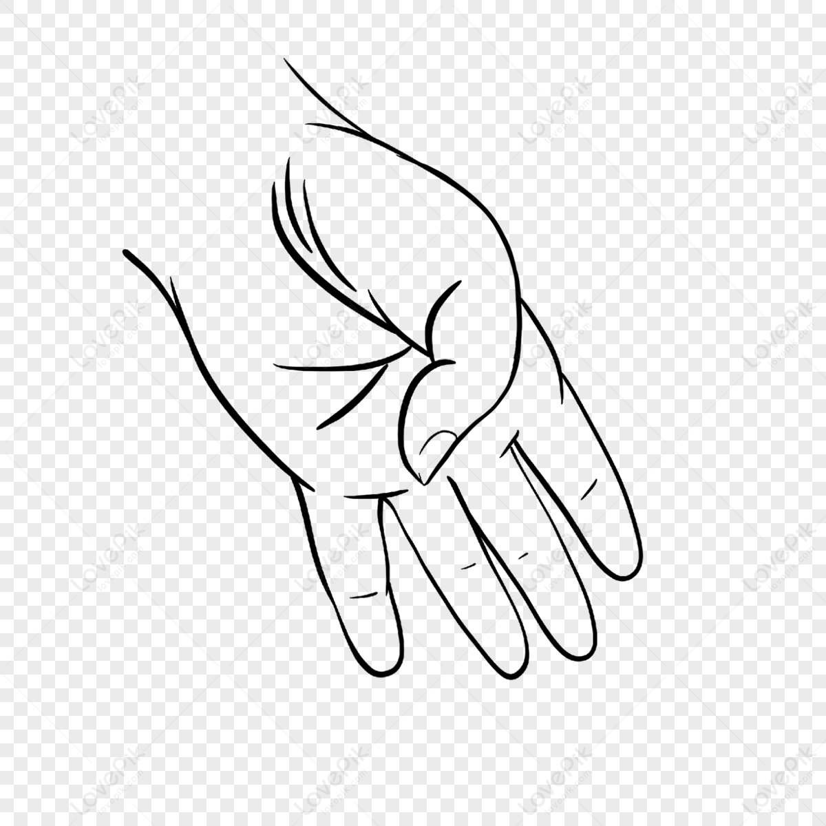 gesture-number-four-gesture-hand-black-and-white-clipart-four-hands