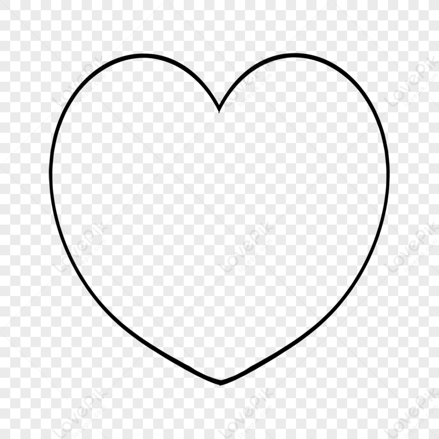 coeur noir et blanc clipart