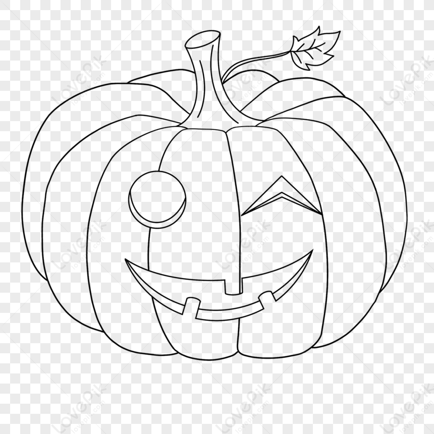 Pumpkin Clipart Black And White 頑皮的南瓜 南瓜剪貼畫黑色和白色 剪貼畫PSD圖案素材免費下載可愛卡通圖片