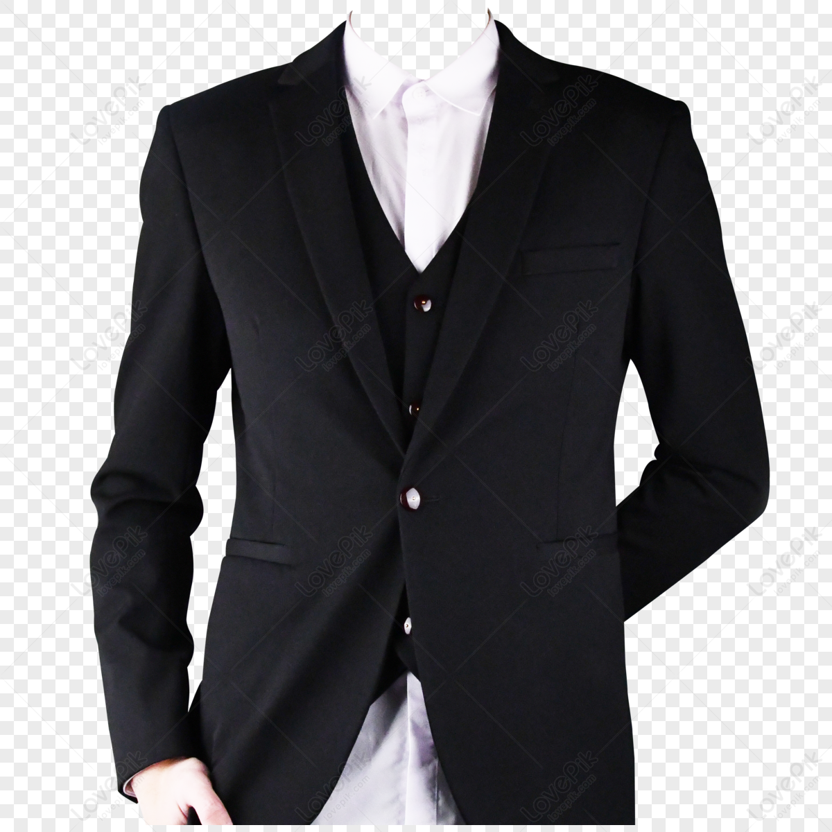 Textured Black Suit Clothing,clothes Texture,business,half Body PNG ...