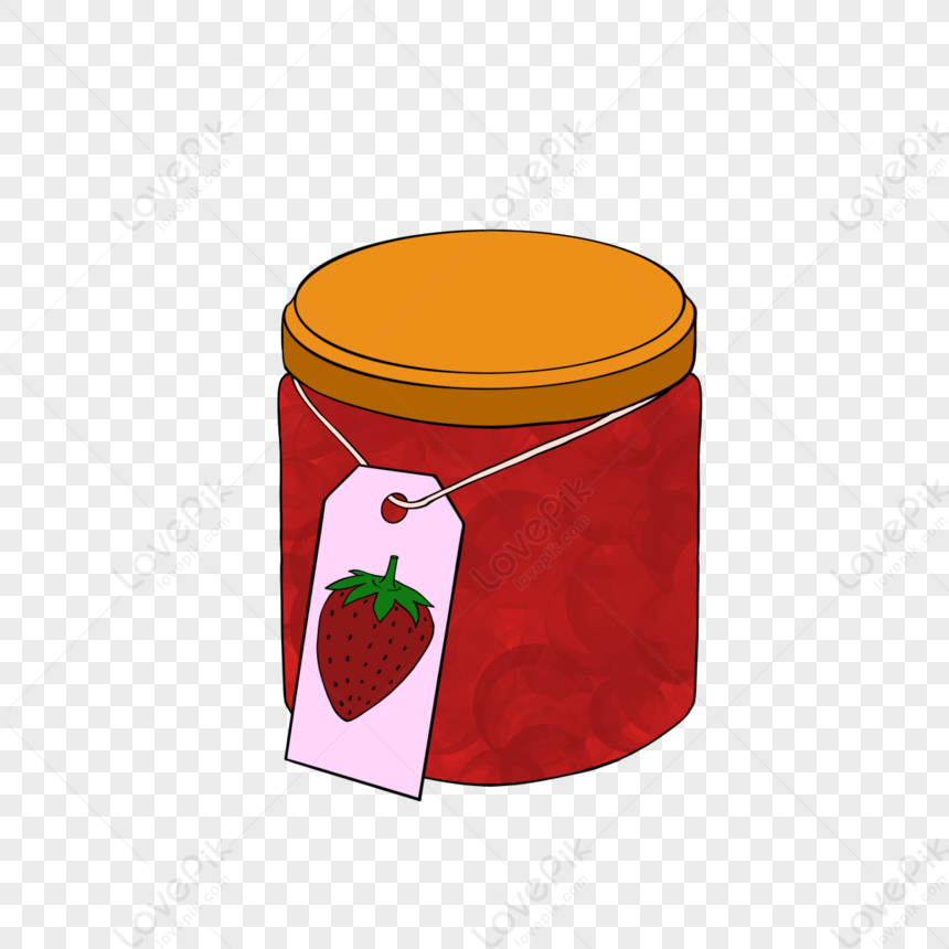 Cartoon Food Strawberry Jam Clipart,strawberries,cartoon Style PNG ...