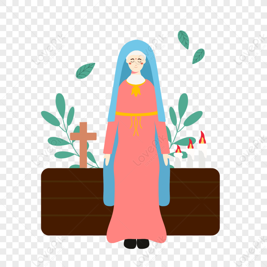 Đèn để bàn 3D hình Đức Mẹ Maria Công Giáo LEVU-DCG08 • LEVUSHOP
