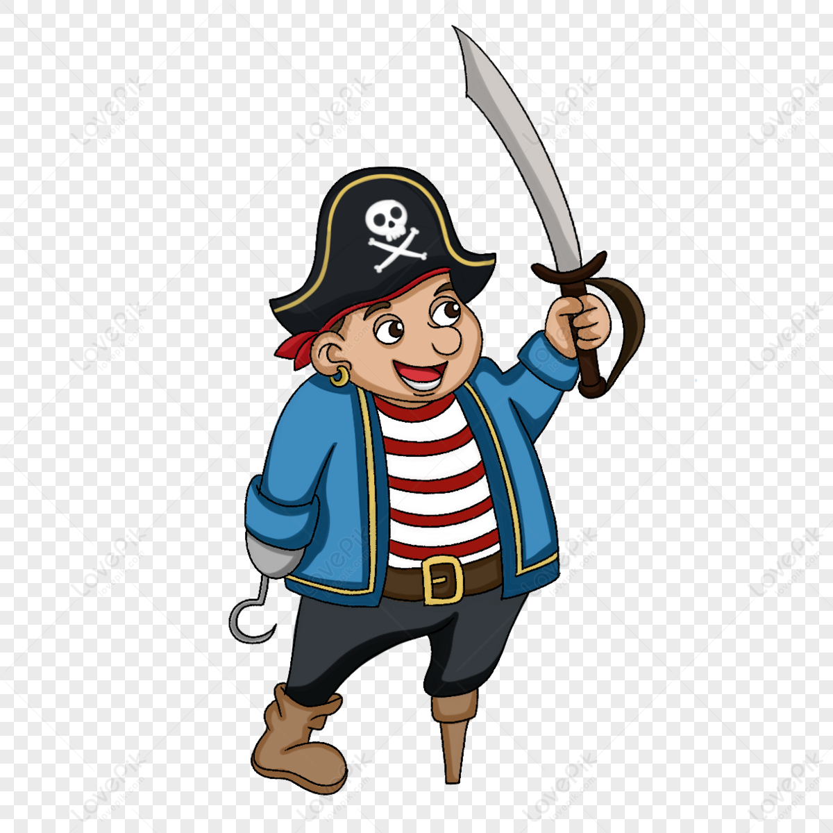 Chubby Pirate Clip Art,pirate Costumes,pirate Sword,pirate Equipment ...