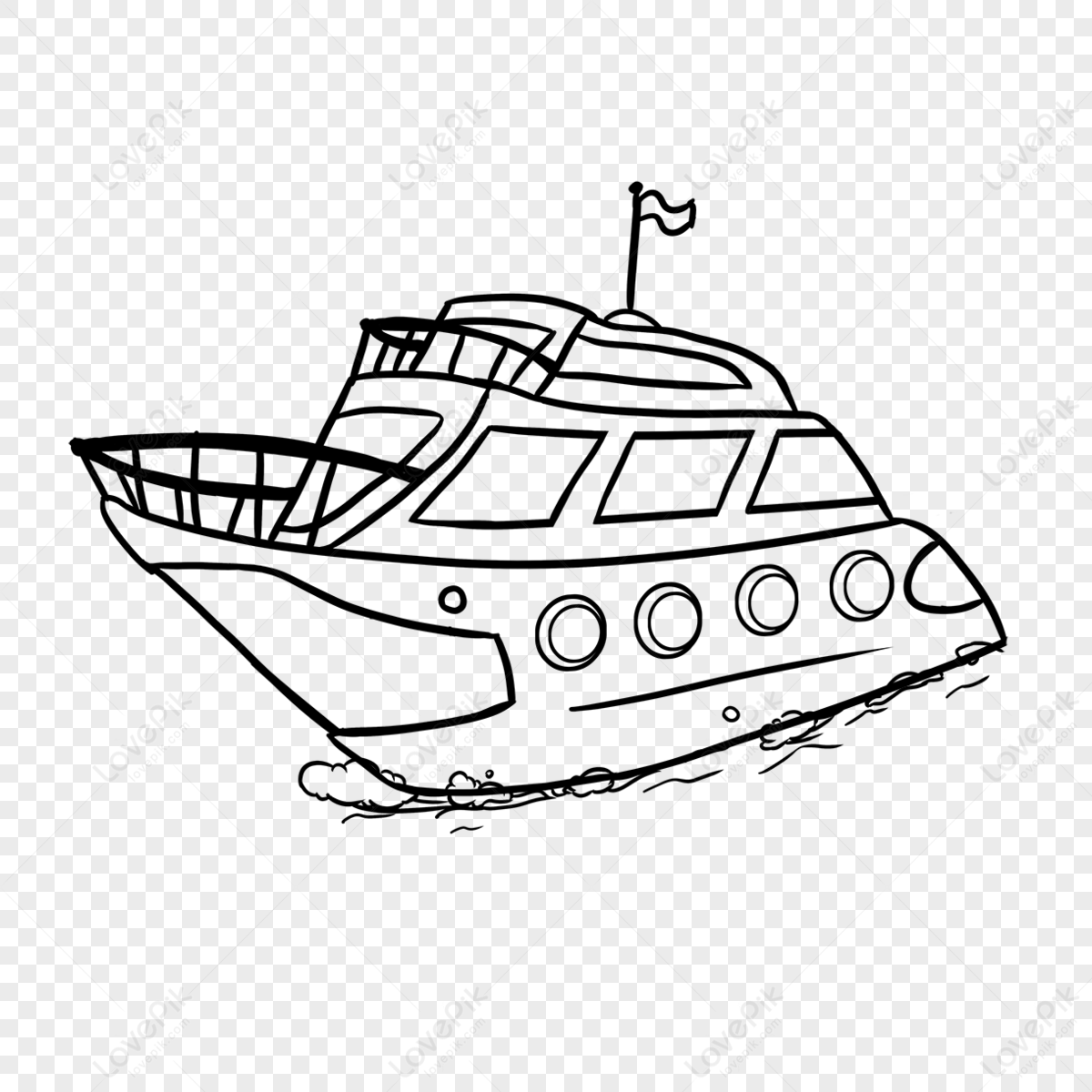 Colorful Boat Clipart Black And White,colour,colourful Free PNG And ...