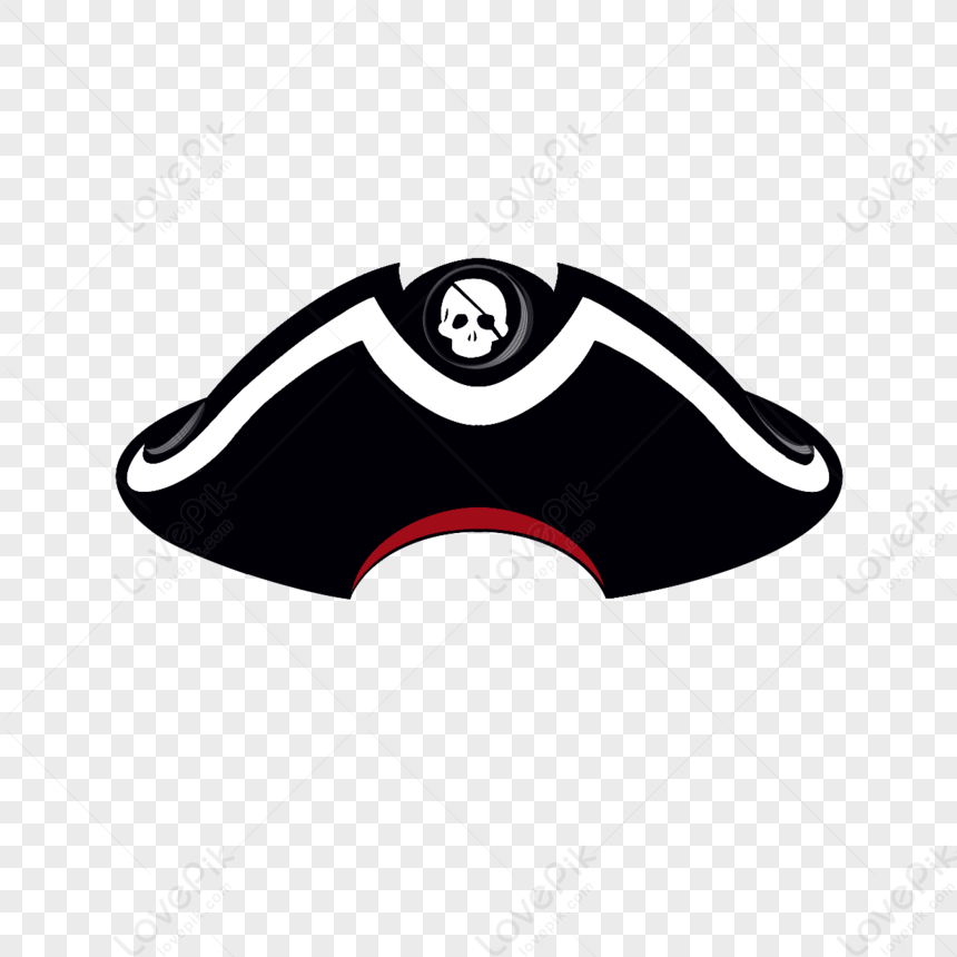 Cool Handsome Black Pirate Hat Clipart,person,personality PNG Hd ...