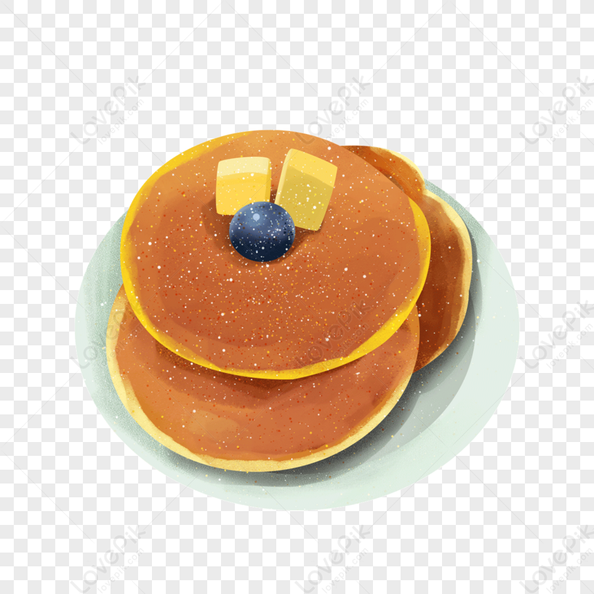 Delicious Pancakes With Blueberry Cheese Clipart,fruit,plates PNG ...
