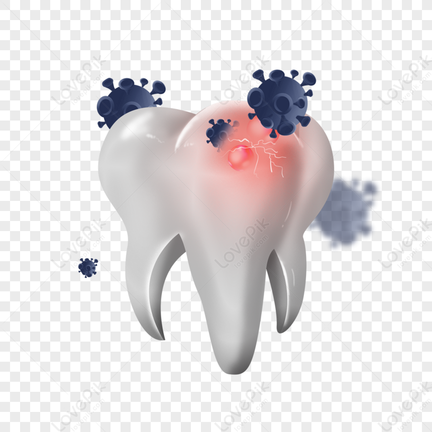 歯神経腫脹痛み光効果歯の健康,歯の神経,口腔医学 イラスト， デンタル, キャラクター, 効果 フリー素材 透過 - Lovepik