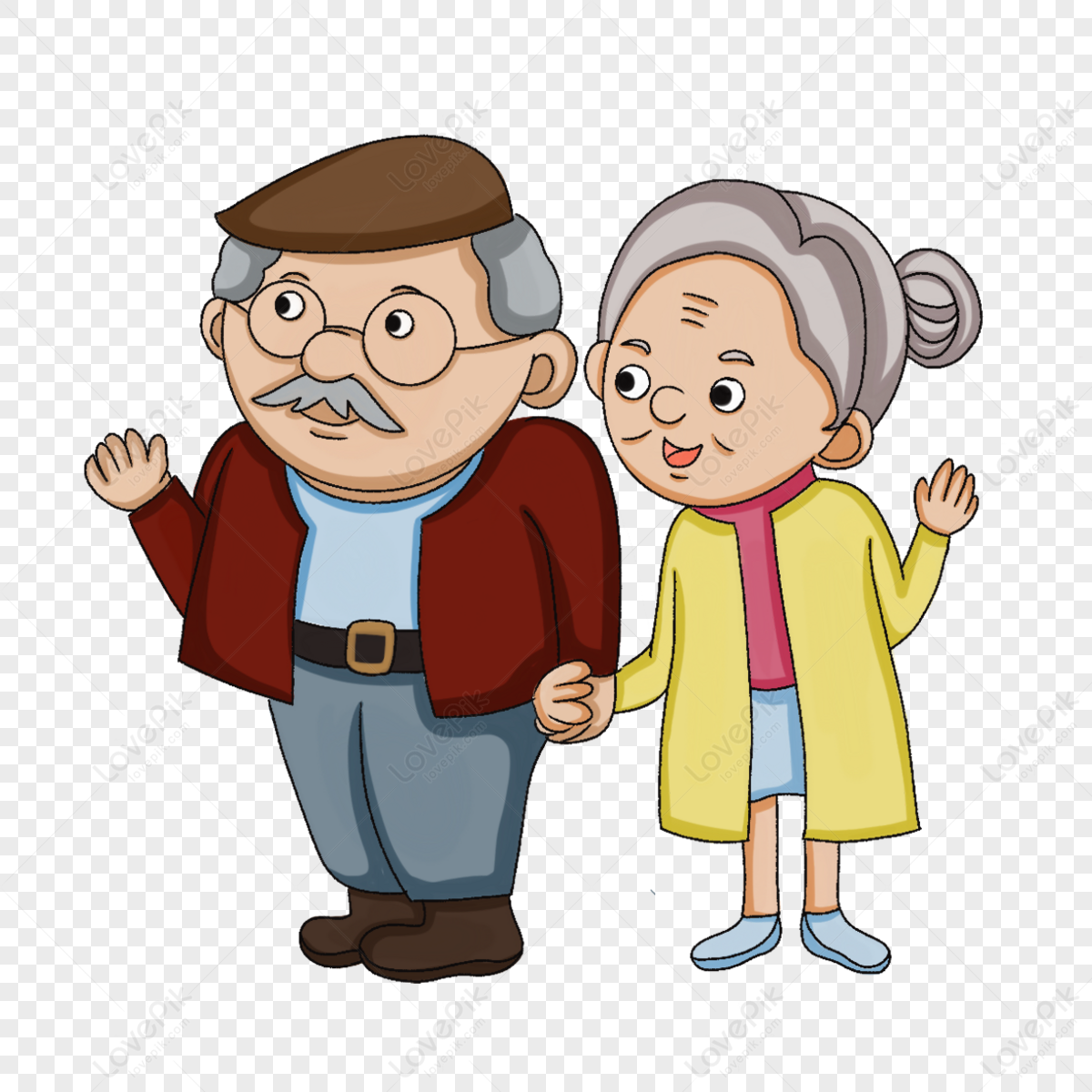 Old person is walking png graphic clipart design 23371234 PNG