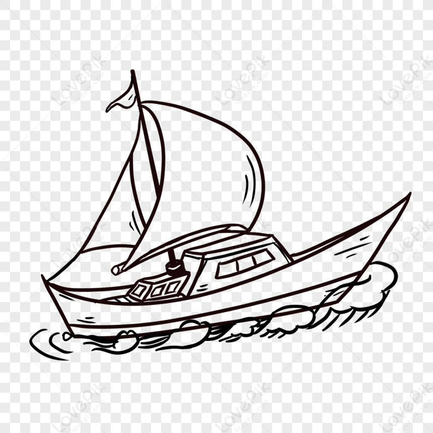 Flowery Boat Clipart Black And White,gorgeous,ferry Png Hd Transparent 