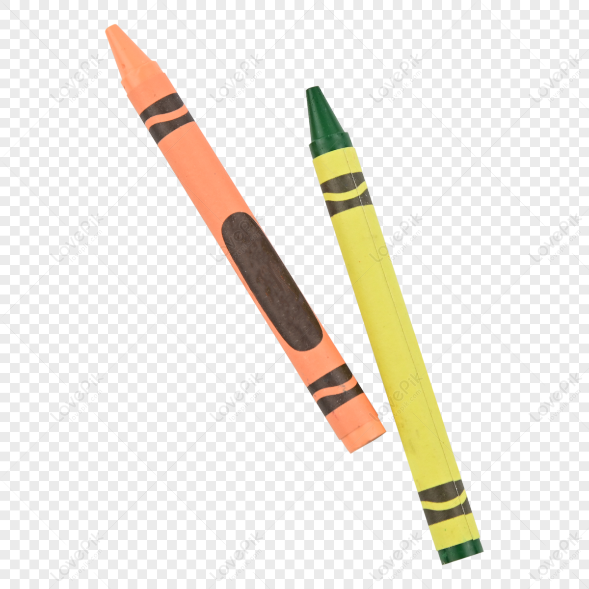 Flesh Colored Crayons And Green Crayons, Brush, Tool, Painting PNG  Transparent Image and Clipart for Free Download