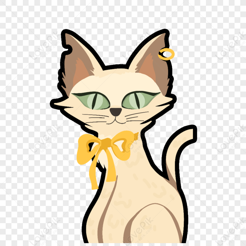 Kitten Cartoon Style,cute Style,yellow,cartoon Kittens PNG Transparent ...